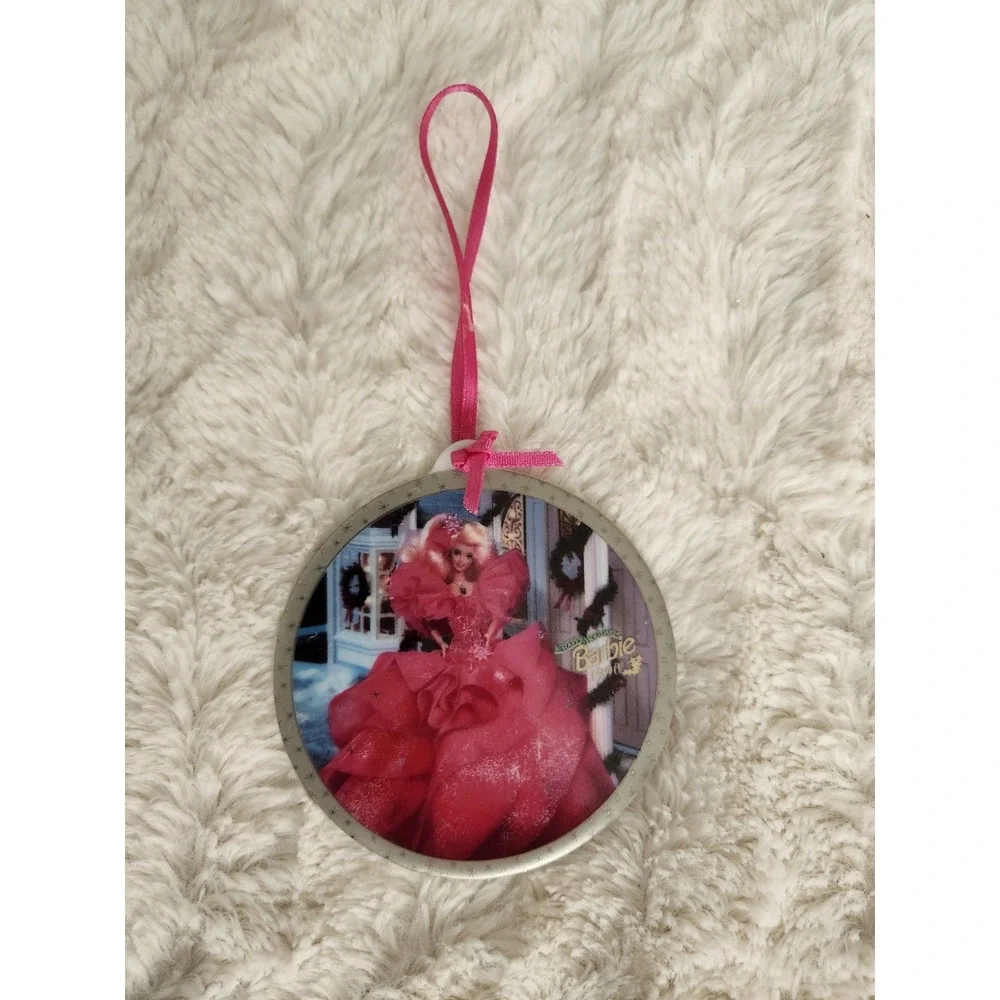1997 Enesco Limited Edition Happy Holidays Barbie 1990 Hanging Ornament #274240